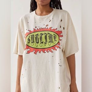 Urban Outfitters Distressed Sublime Band Tee